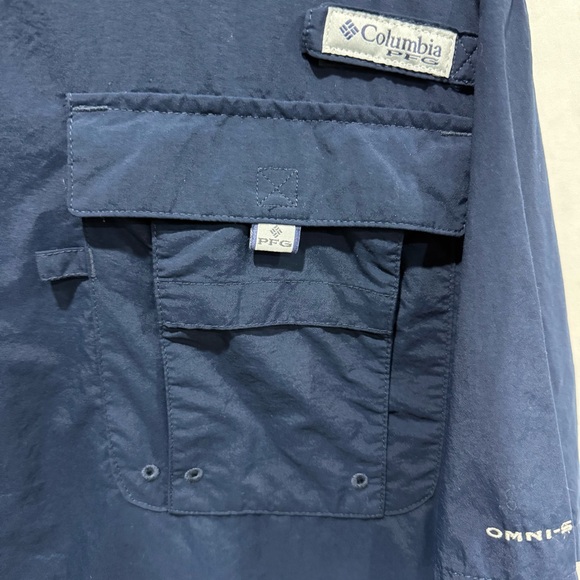 Columbia PFG Bahama Short Sleeve Fishing Shirt XXL Omni Shade Outdoor Utility - Picture 5 of 14